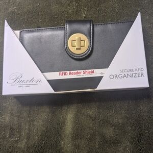 Buxton Black RFID Organizer Wallet